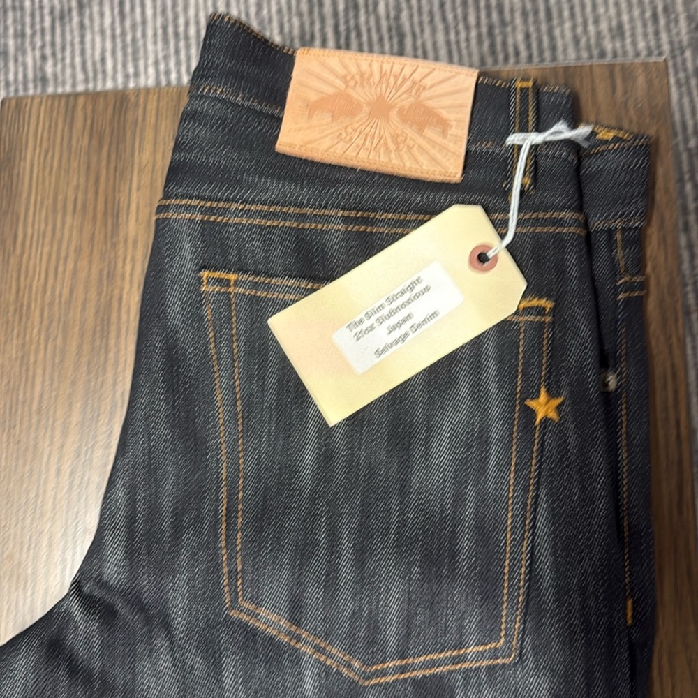 Brave star slim straight 21oz slubnoxious size 34 unaltered inseam 36